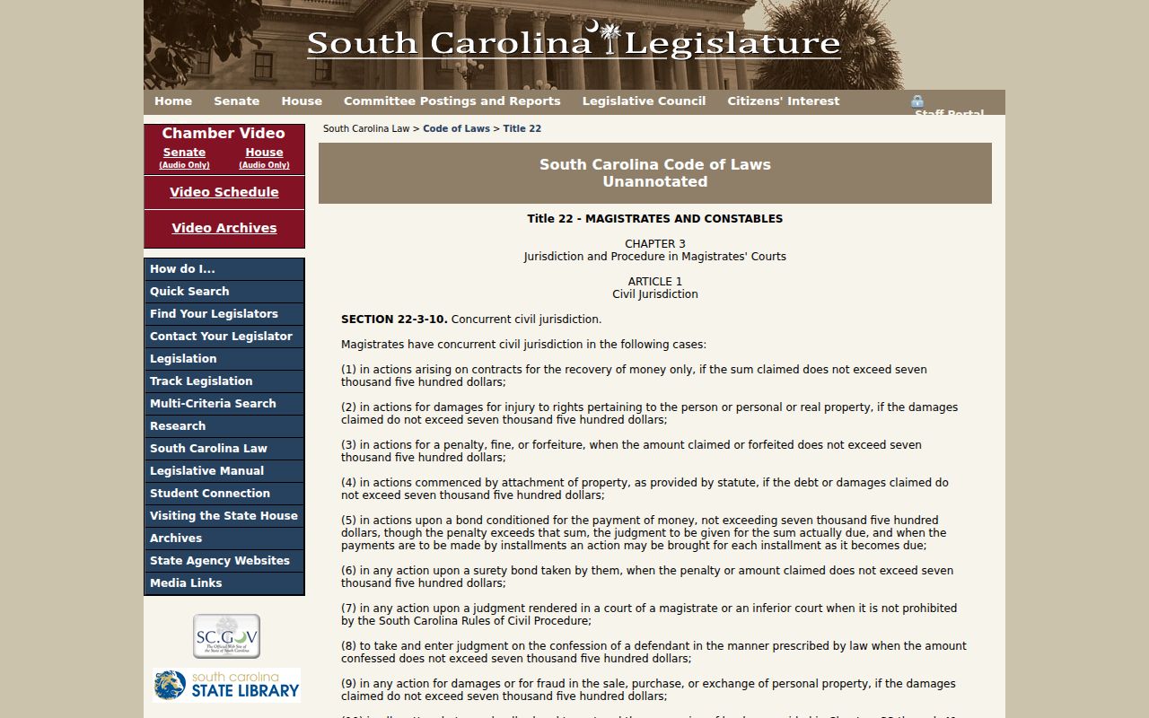 Calhoun County criminal court cases Magistrate jurisdiction statute