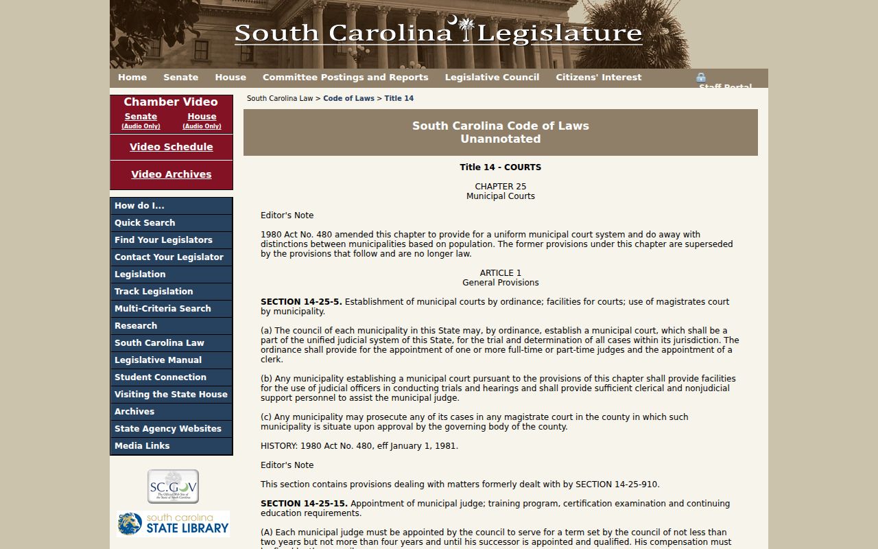 Calhoun County criminal court cases municipal court statute