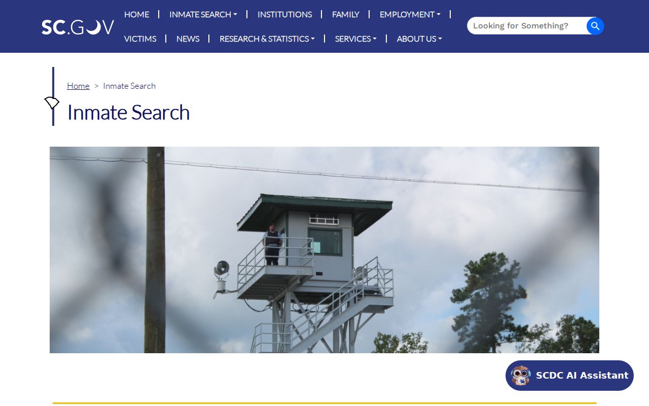Calhoun County criminal custody record SCDC inmate search